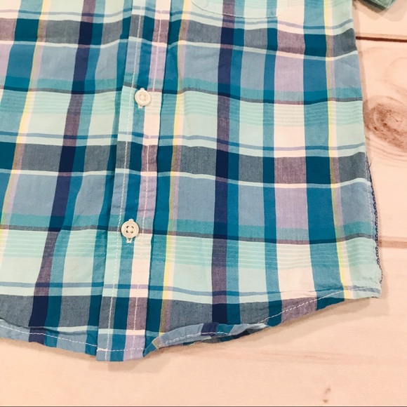 8/$25 TCP The Children’s Place Short Sleeve Plaid Sh… - Picture 4 of 11